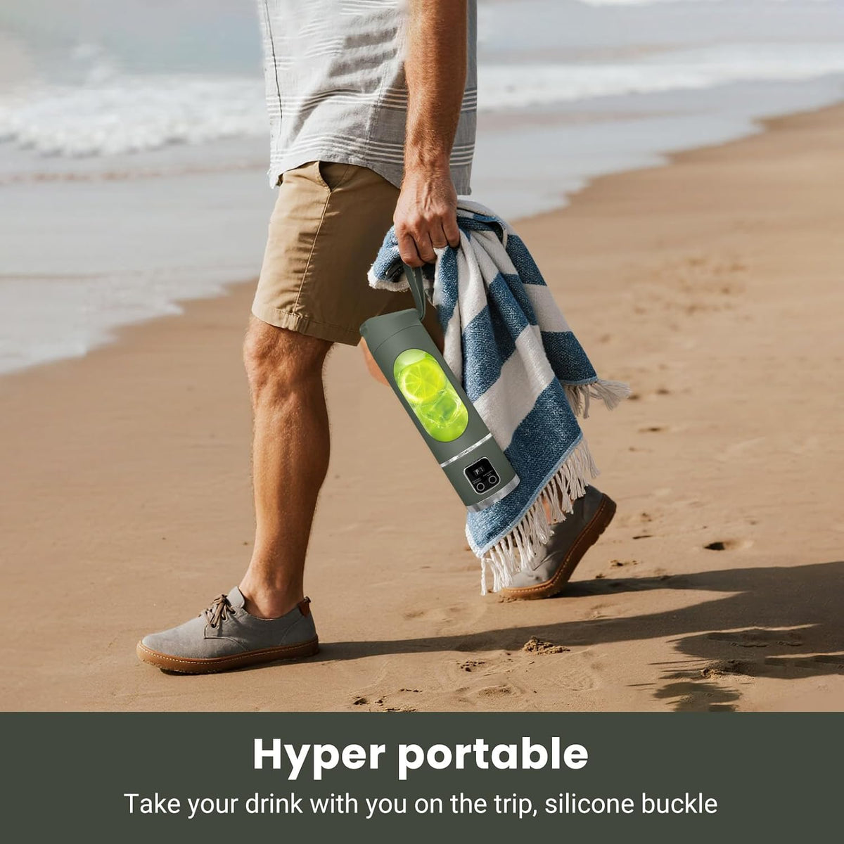 Portable Personal Blender 500ml – USB-C Rechargeable, Ice Crushing