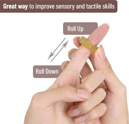Spiky Sensory Fidget Rings – 10 Pack Stress Relief Rings