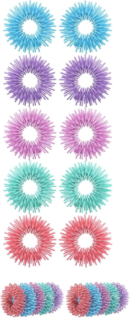 Spiky Sensory Fidget Rings – 10 Pack Stress Relief Rings
