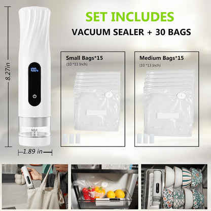 Portable Handheld Vacuum Sealer for Food Storage