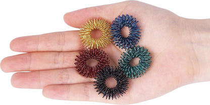 Spiky Sensory Fidget Rings – 10 Pack Stress Relief Rings