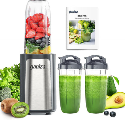900W Personal Blender for Smoothies & Shakes with 3 Cups