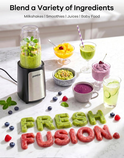 900W Personal Blender for Smoothies & Shakes with 3 Cups