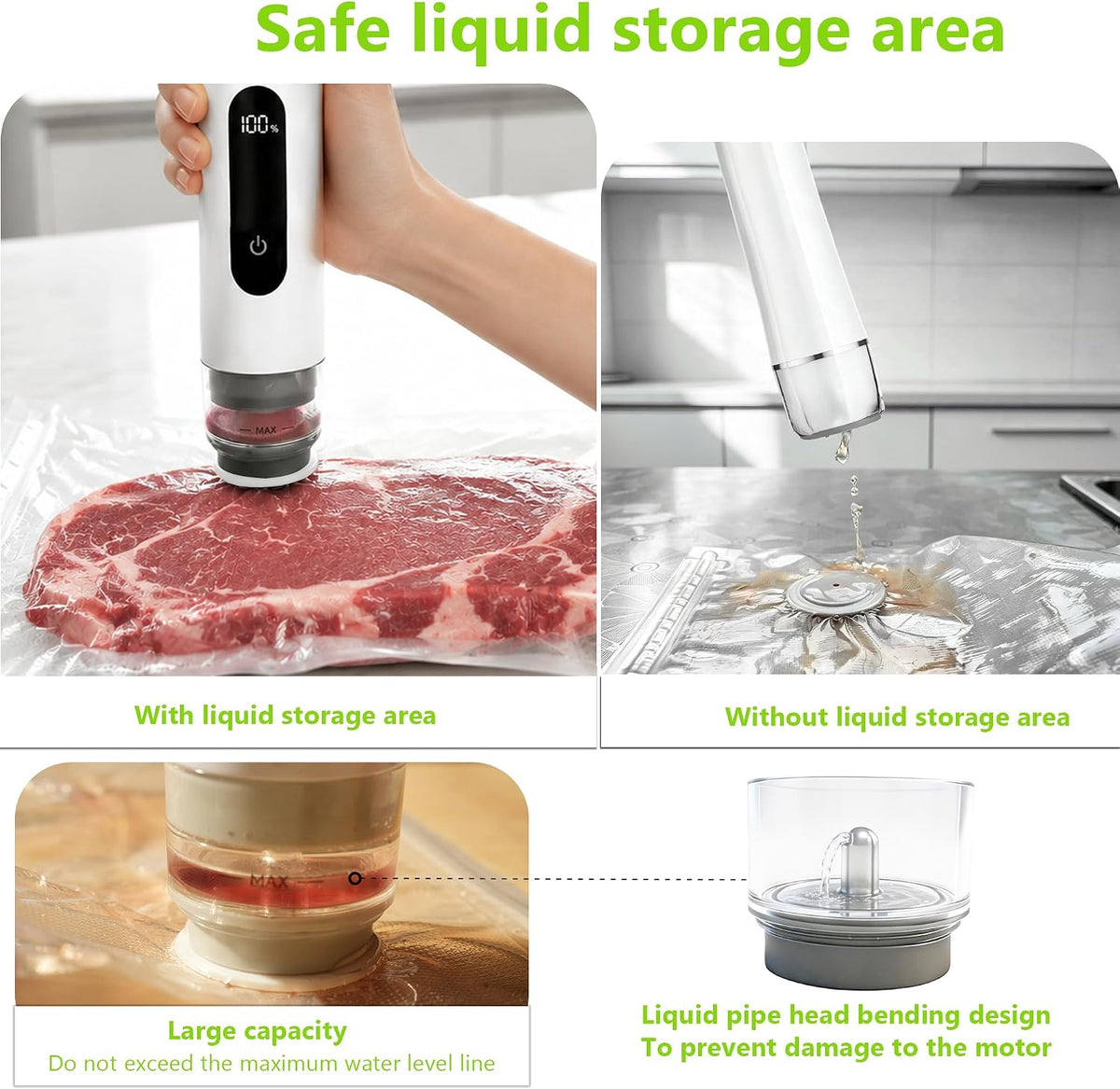 Portable Handheld Vacuum Sealer for Food Storage