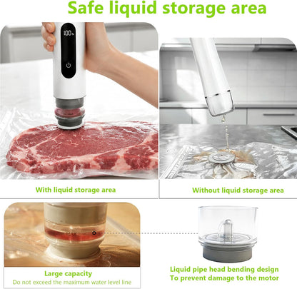 Portable Handheld Vacuum Sealer for Food Storage