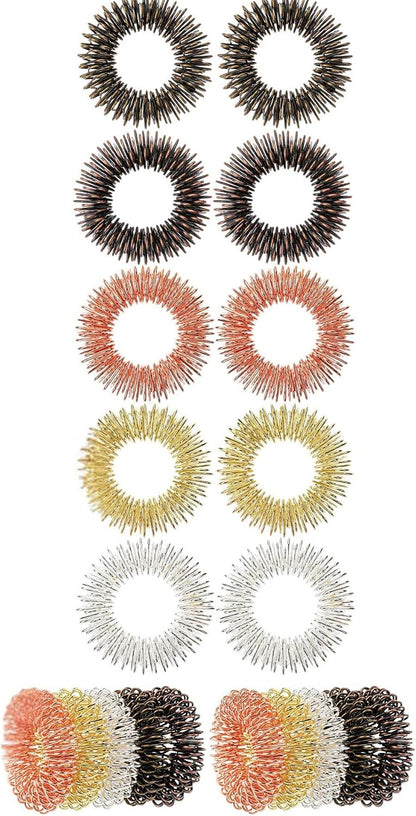 Spiky Sensory Fidget Rings – 10 Pack Stress Relief Rings
