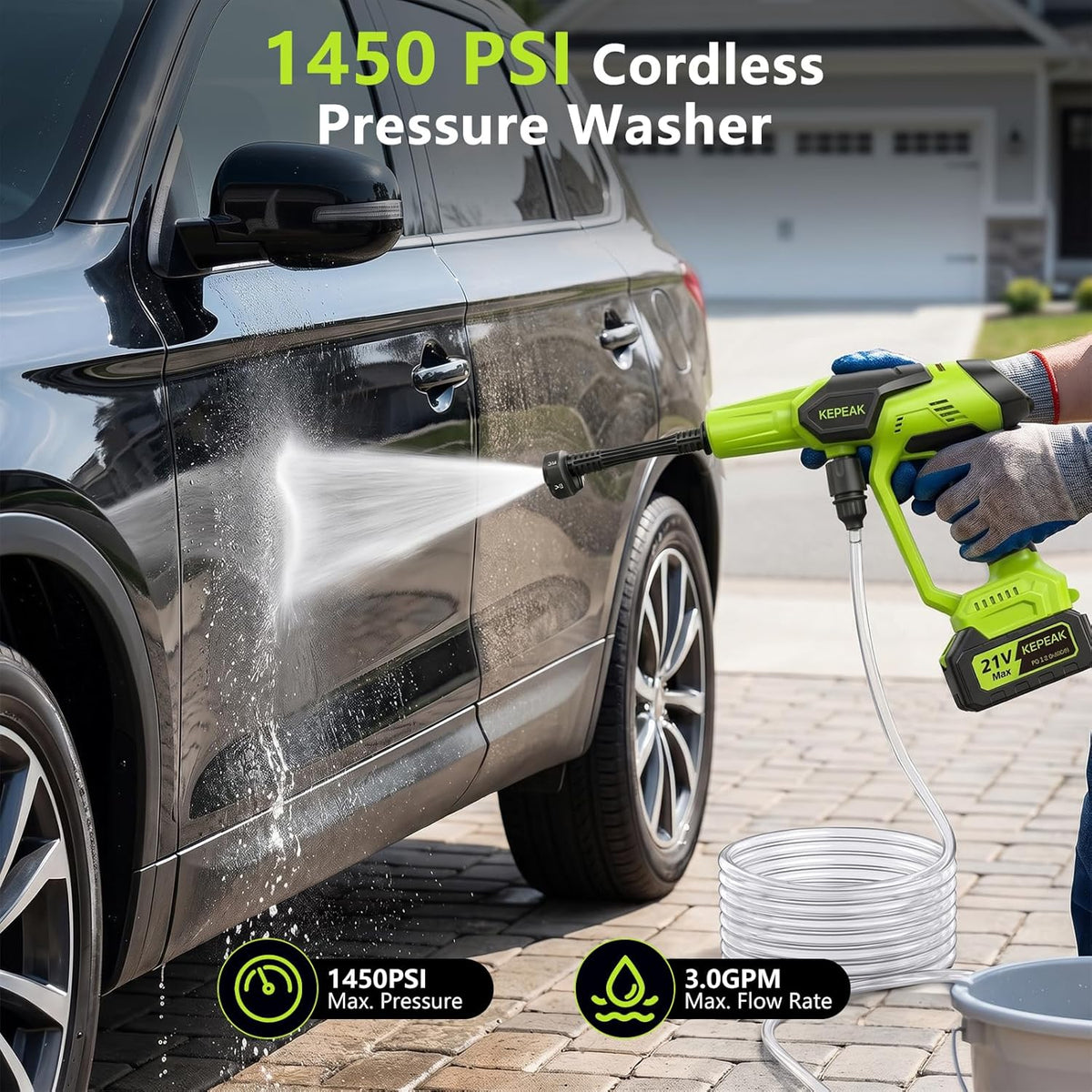 Cordless Pressure Washer – 1450 PSI