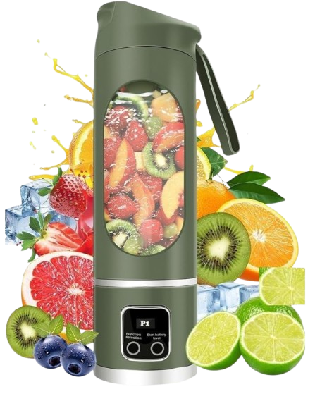 Portable Personal Blender 500ml – USB-C Rechargeable, Ice Crushing